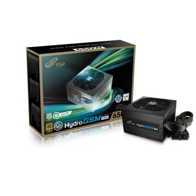 منبع تغذیه کامپیوتر اف اس پی مدل FSP HYDRO GSM LITE PRO 650W GOLD