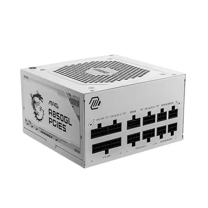 منبع تغذیه ام اس ای MAG A850GL PCIE5 WHITE