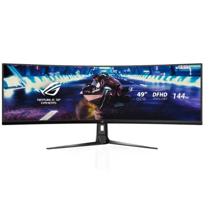 مشخصات و خرید مانیتور گیمینگ خمیده 49 اینچ ایسوس مدل ROG Strix XG49VQ