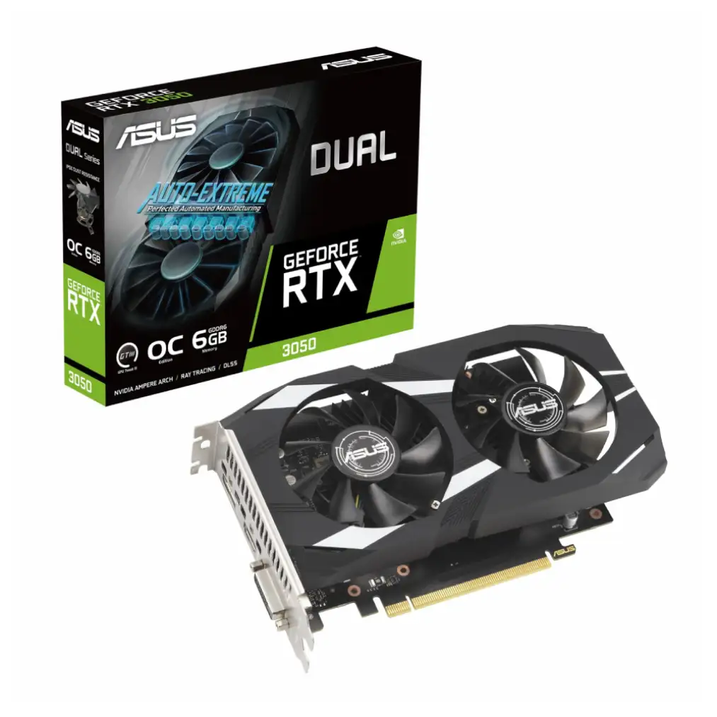 کارت گرافیک ایسوس Dual GeForce RTX 3050 OC 6GB مشخصات و خرید کارت گرافیک ایسوس Dual GeForce RTX 3050 OC 6GB