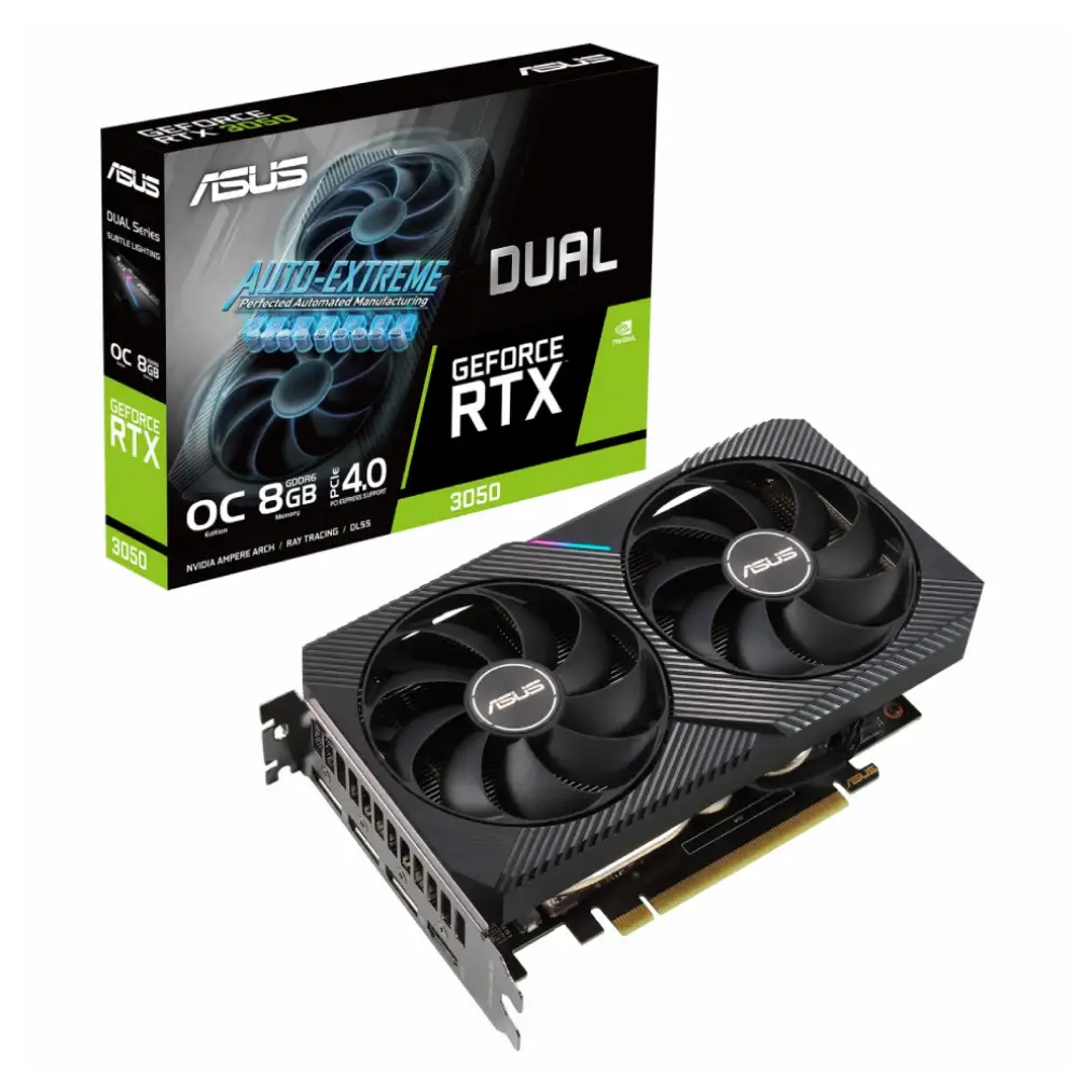 کارت گرافیک ایسوس Dual RTX 3050 OC 8GB مشخصات و خرید کارت گرافیک ایسوس Dual RTX 3050 OC 8GB