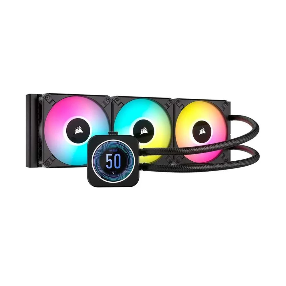 خنک کننده پردازنده کورسیر iCUE H150i ELITE LCD XT Display مشخصات و خرید خنک کننده پردازنده کورسیر iCUE H150i ELITE LCD XT Display